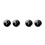 2Pcs Glass Cuff Link Sleeve Button Round V Letter Pattern For Men 11