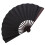 4pcs Men Folding Bamboo Blank Hand Fan Wedding Party Gift (Black) 5