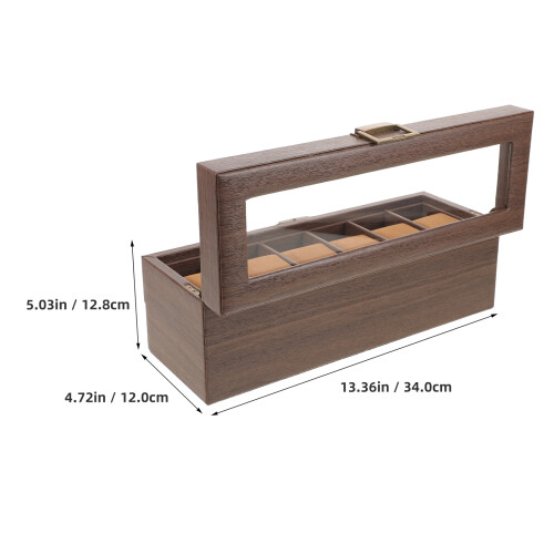 Horlogebox met Glazen - Dubbele Sieradenorganizer 1