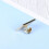 1Pc Rectangular Flower Pattern Copper Plated Cufflinks 8