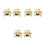 6 Pcs Automatic Candle Extinguisher Ring Metal Wick Snuffer Golden 10