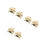 6 Pcs Automatic Candle Extinguisher Ring Metal Wick Snuffer Golden 6