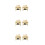 6 Pcs Automatic Candle Extinguisher Ring Metal Wick Snuffer Golden 7