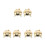 6 Pcs Automatic Candle Extinguisher Ring Metal Wick Snuffer Golden 9