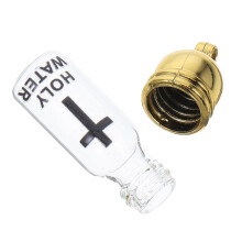 4Pcs Refillable Glass Holy Water Bottle With Cross