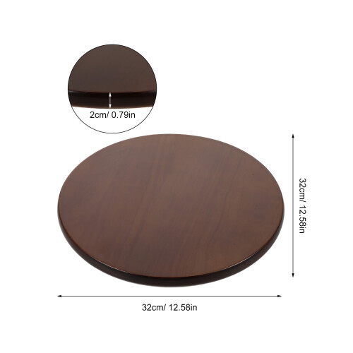 Wooden Round Stool Seat Replacement For Multiple Rooms 32 Cm 2