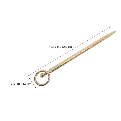 2 Pezzi Puntello Pesante Per Bestiame 12,77" Con Anello 2