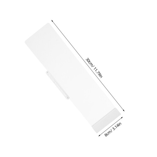 1Set Space-Saving Acrylic Monitor Side Panel Memo Board with LED Light 2