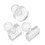 3Pcs Transparent Plastic Eye Shadow Presser for Makeup Repair Tools 1