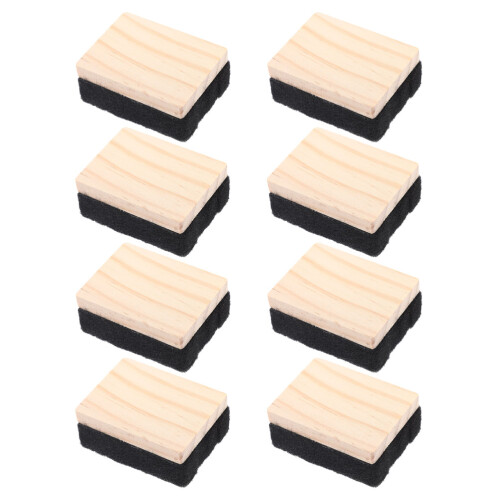 8 Pezzi Gomma Per Gesso In Legno E Stile Campus Per Lavagna