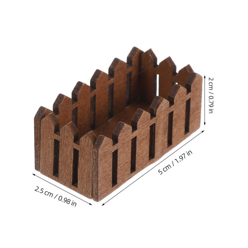 2 Pezzi Miniatura Cestino Portafiori Casa 2