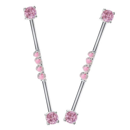 2 Pezzi Piercing Industriale in per Cartilagine