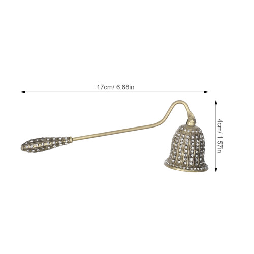 Candle Snuffer In Vintage In Zinco Con Strass 2