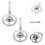 2 Set Guarnitura Bici: Bracci Metallo 32T 11