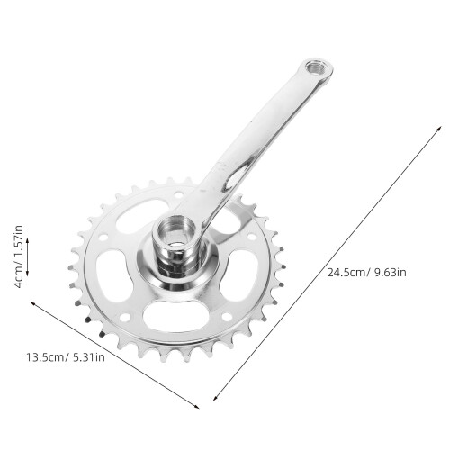 2 Set Guarnitura Bici: Bracci Metallo 32T 1