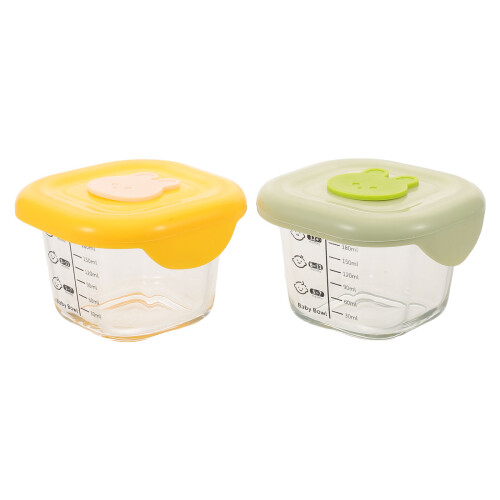 2St Kleine Bakjes Met : 230Ml Herbruikbare Plastic Potten