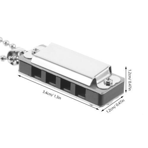 Harmonica Ketting Mini Hanger Muziekinstrument Sieraden Accessoire 1