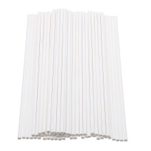 100 Stuks Witte Lollystokjes Papieren Behandelstaafje 8 Inch
