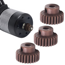 3er Stahl-Pinion-Gitätesatz 24Z 48DP 3,175mm Achse für 1/10 RC-Autos