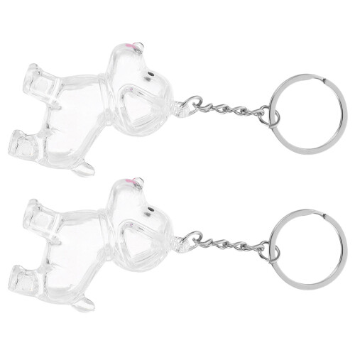 2 Pcs De Animal Estimação: Frasco Com Pingente