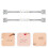 2Pcs Para Piercing Industrial Aço De Para Cartilagem 11