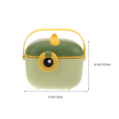 2Pcs Fórmula Infantil Portátil C/ Divisão Colher E Alça 2