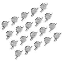 20Pcs Base Redonda Para Broche Com Clipes E Prateleiras