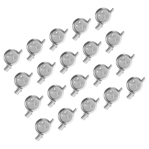 20Pcs Base Redonda Para Broche Com Clipes E Prateleiras