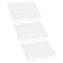 3Pcs Bloco Carimbo Acrílico 6X5Cm com Grade para Diy