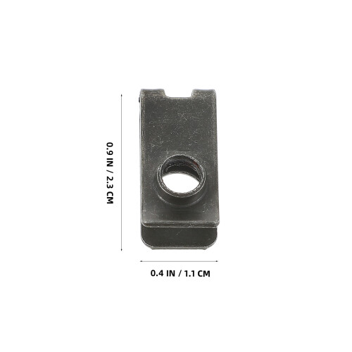 50 Pcs Base Fixação Tipo U M6 Com Porcas Rebites 1