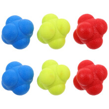 6 Unidades Bola Hexagonal Treino Velocidade Mão-