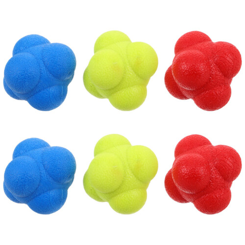 6 Unidades Bola Hexagonal Treino Velocidade Mão-