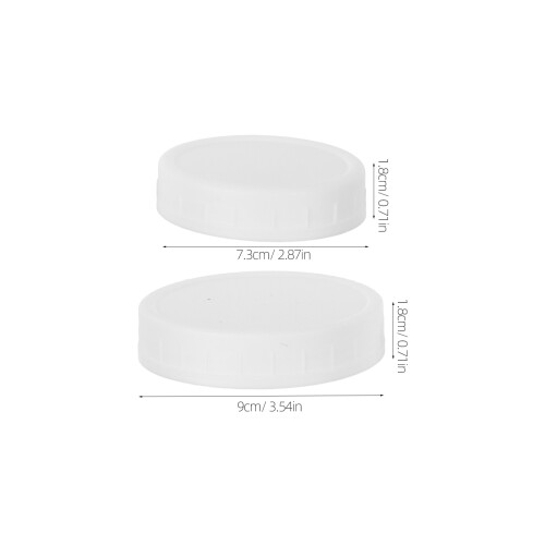 16 Tampas Para Frascos Mason Boca Larga Com Vedação Silicone 2