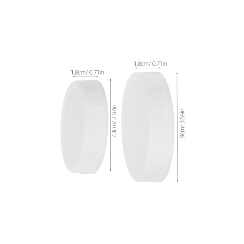 16 Tampas Para Frascos Mason Boca Larga Com Vedação Silicone 1
