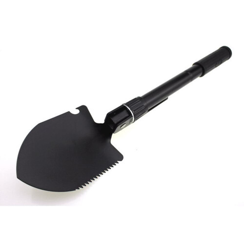 Multifunctional Carbon Steel Foldable Camping Shovel with Storage Bag 2