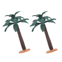 2St Miniatyr Kokospalmpåse Falska Palmträd Heminredning Kontorsdiorama