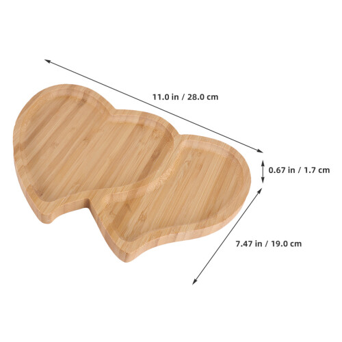 Heart Tray Snack Plate Storage Serving Fruit Dessert 1