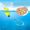 5 Pcs Float Foam Tear Drop Strike Indicator Fishing Fly Tackle Yellow 3
