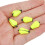 5 Pcs Float Foam Tear Drop Strike Indicator Fishing Fly Tackle Yellow 10