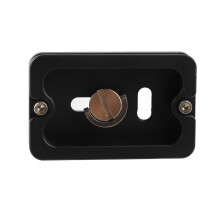 PU 60 Schnellwechselplatte für Kamera-Stativ – 60 mm, Mattschwarz