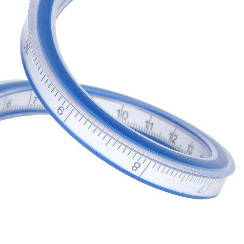 Flexible Curve Ruler Plastic 40cm Soft Measuring Tool for Drawing & Sewing 2