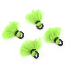 4pcs Green Yarn Float Strike Indicators for Fly Fishing, 33mm, Lightweight