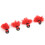 Optimize Drift with 4 Red Yarn Strike Indicators for Fly Fishing 7