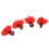 Optimize Drift with 4 Red Yarn Strike Indicators for Fly Fishing 14