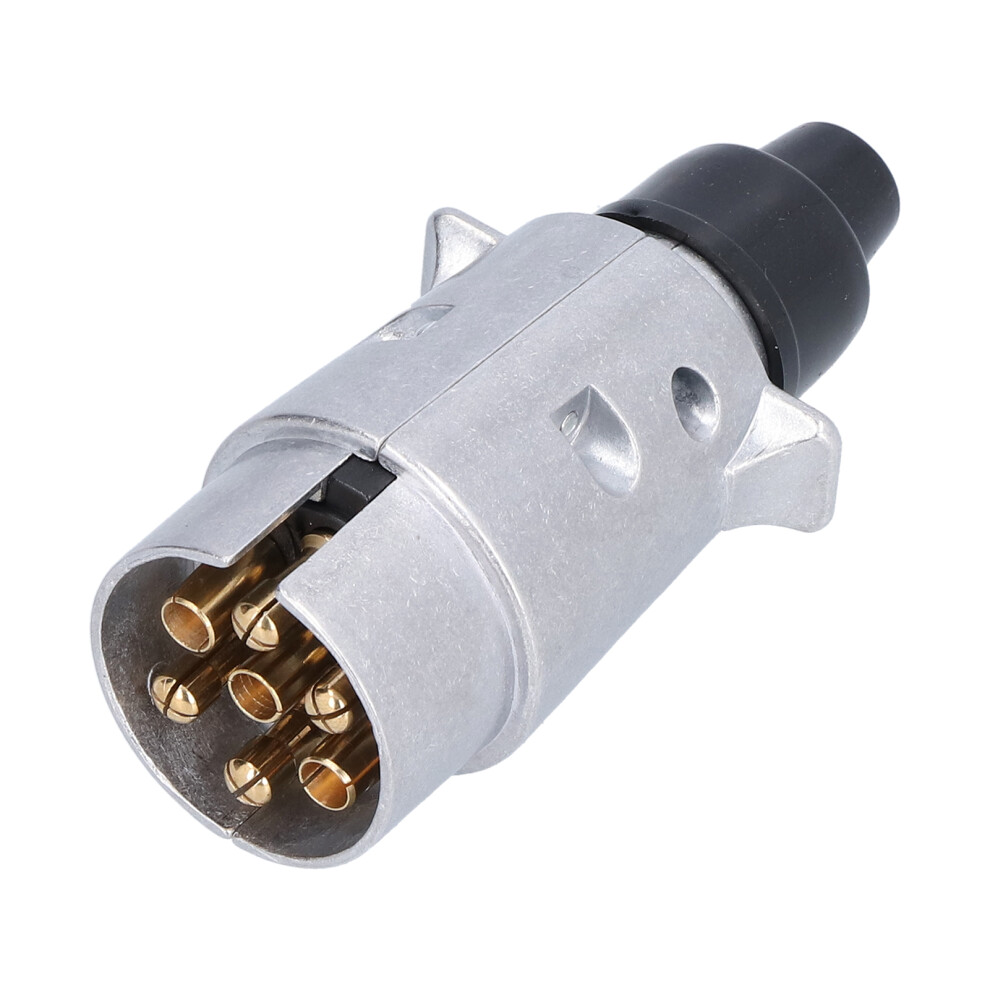 7Pin Waterproof Trailer Plug Power Cord For Rv 12Vdc Truck Interface Silver 3491358885833