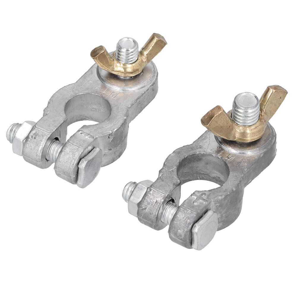 2Pcs Car Battery Terminal Clamps Universal Quick Release Anti Corrosion 4691358887380