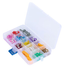 110Pcs Zinc Alloy Blade Fuse Assortment 2A-40A for Industrial Use