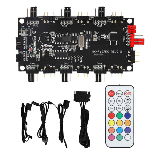 LED Controller PCB Power Supply Fan Hub ARGB Splitter 4/3 PIN Wireless 1