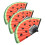 3Pcs Luminous Chinese Fan With Watermelon Design 1