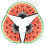 3Pcs Luminous Chinese Fan With Watermelon Design 11